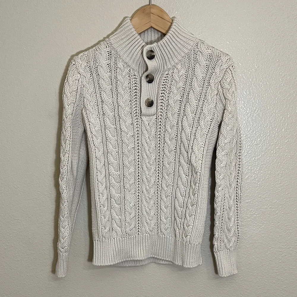 Gap Kids Tan Knit Pullover Cotton Sweater